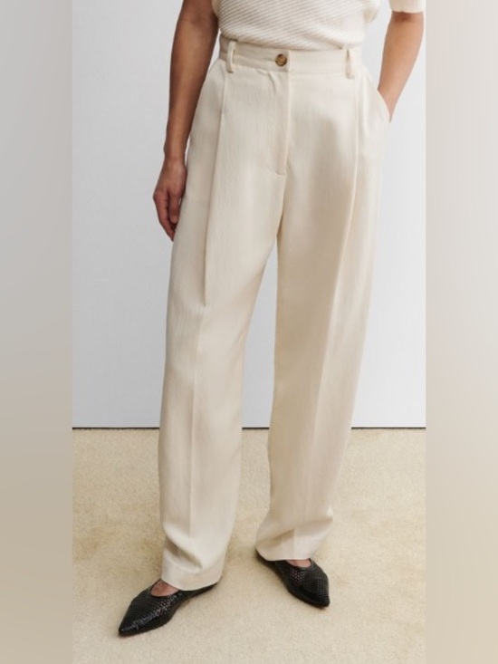Rachel Comey Pants - NWT Rachel Comey Cream Satin Pant